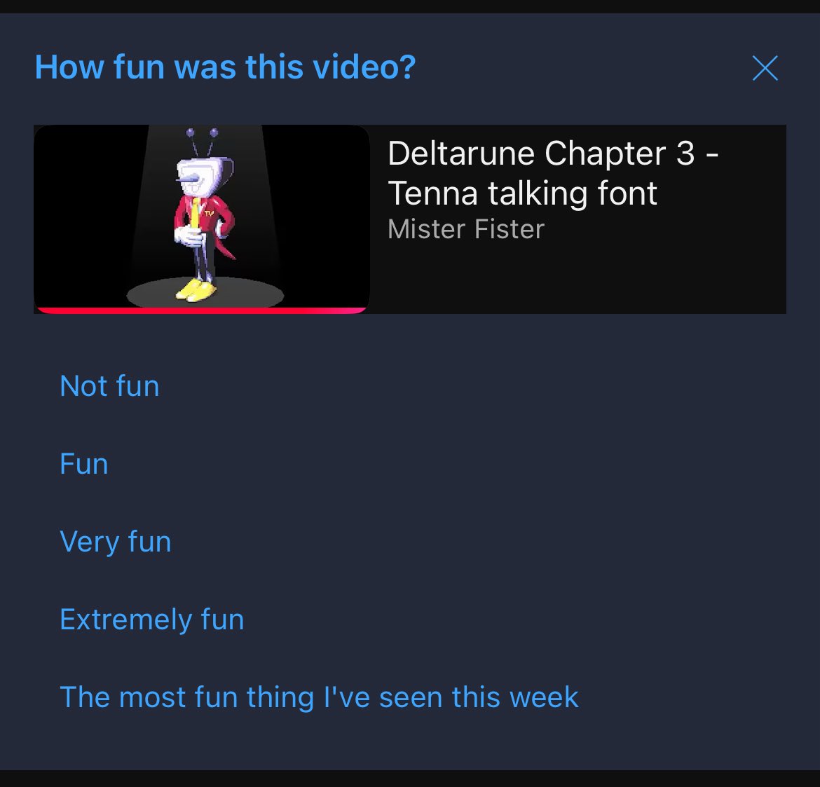 I feel like Mr. Tenna himself is asking me this