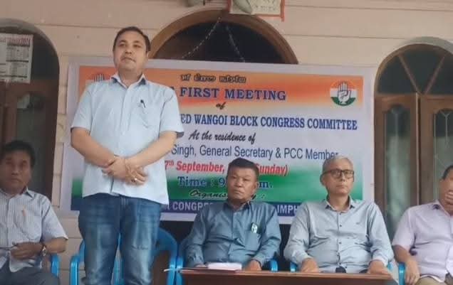 YmZakirHussain's tweet photo. Attended the 1st meeting of the newly constituted Wangoi Block Congress Committee at the residence of Shri W. Shyamjai Singh, Gen. Secy. & PCC Member, @INCManipur.
Great discussions with party workers on strengthening the Congress at the grassroots. ✊ #Wangoi #MPCC #Congress https://t.co/cf5S7FI36O