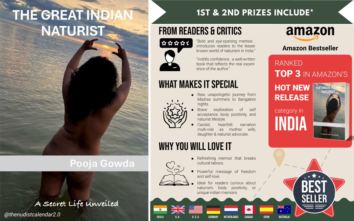 2/2

The total prizes to be won will be at least 100 USD, including the cash prize and the gifts! Gifts for this episode are 2 copies of the book "The Great Indian Naturist - by Pooja Gowda" courtesy Pooja <a href="/Ribsofman/">Pooja Gowda - The Great Indian Naturist 🇮🇳</a>