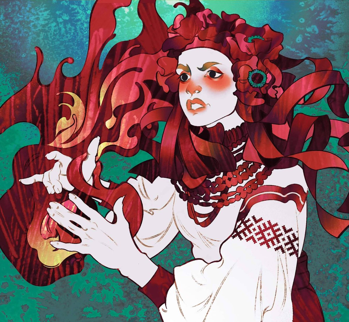 vidsutnya's tweet photo. Fire witch https://t.co/KHQGXJBPqF