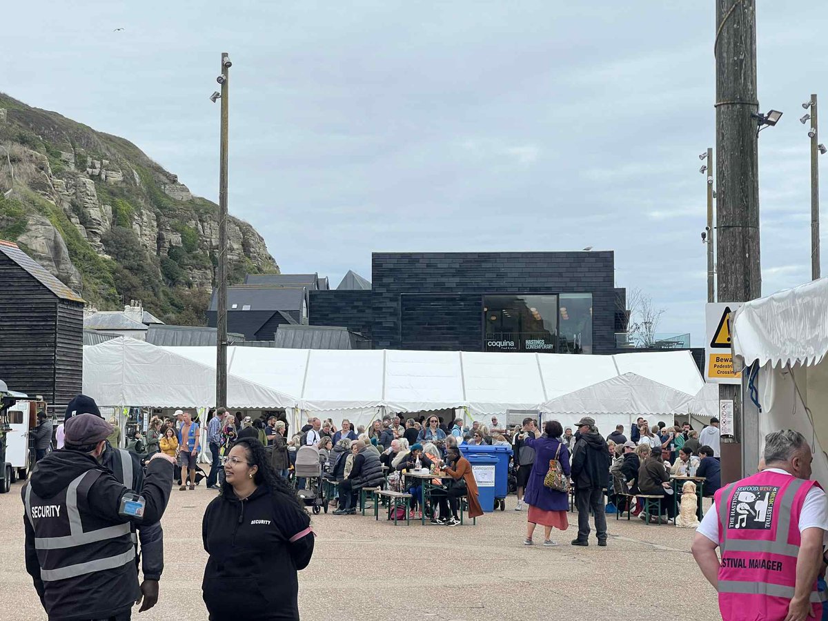 It is incredibly important that we do all we can to save our fishing industry in Hastings. Today, I visited the Photo Exhibition, at Stade Hall, #OldHastings Ward, about securing sustainable inshore &amp; small-scale fisheries. This was part of the Hastings #Seafood &amp; #Wine Festival.