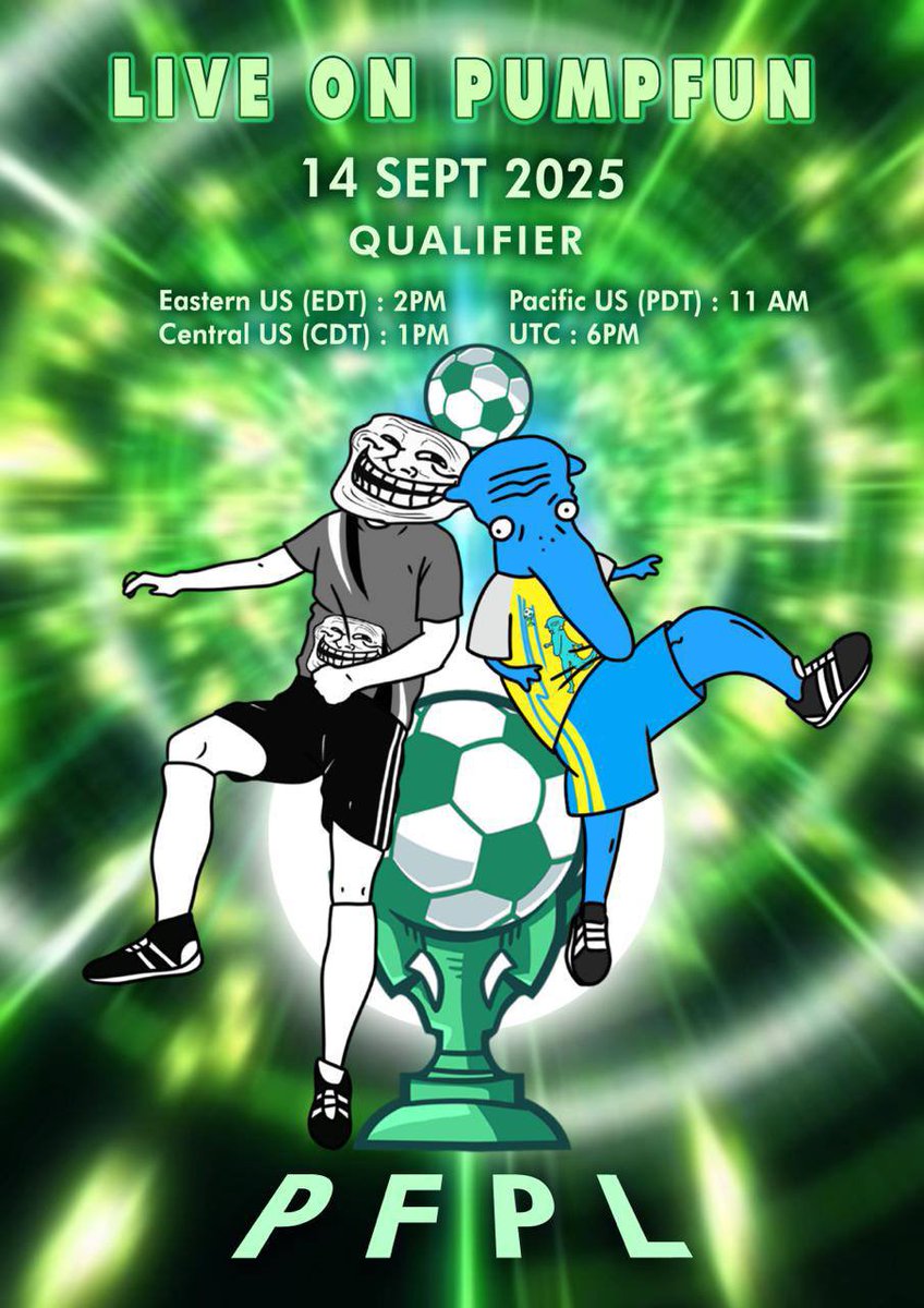 🎊🎉SUNDAY SURPRISE ANNOUNCEMENT🎊🎉

🪄 QUALIFIER 1 🪄

Tokabu Warriors v.s Troll Masters 

Catch us live TODAY exclusively on <a href="/pumpdotfun/">pump.fun</a> at 9PM Local Time [Kampala] // Eastern US (EDT) : 2PM // Central US (CDT) : 1PM // Pacific US (PDT) : 11 AM // UTC : 6PM