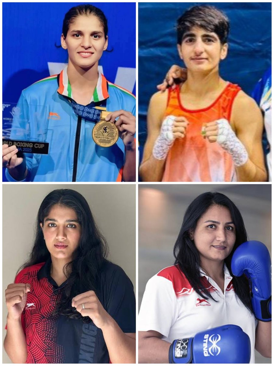 JAT Supermacy 💪
JAT World Boxing Champion

विश्व मुक्केबाज़ी चैंपियनशिप 2025 में भारतीय महिला टीम ने जीते 4 मेडल 

और चारों मेडल जाटों के ❤️

जाति विशेष #JAT 🔱 #जाट आर्यन

जस्मिन लैम्बोरिया 57KG–Gold
मीनाक्षी हुड्डा 48KG–Gold
नूपुर श्योराण 80KG –Silver
पूजा बोहरा 80KG–Bronze
