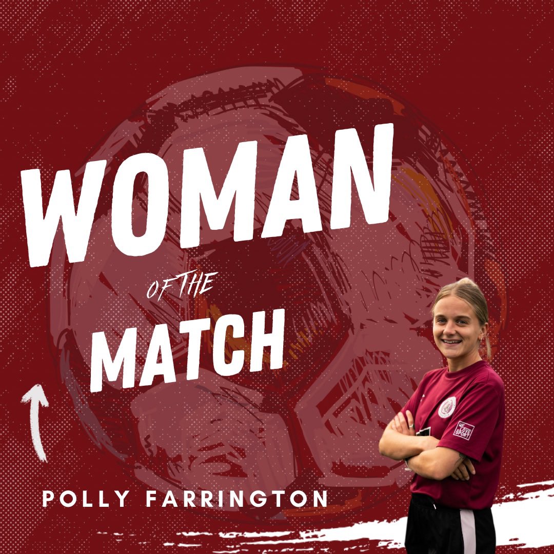 WOTM went to Polly Farrington for an excellent work rate at right back today🏆