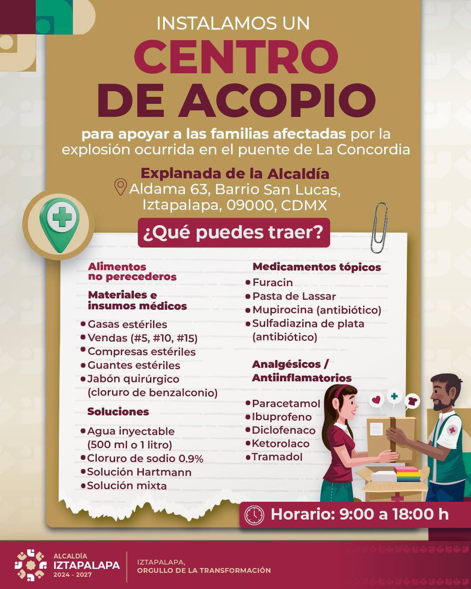 Qué tan quebrado está el sistema de salud en México que tienen que pedir a los ciudadanos insumos para los accidentados de la pipa en Iztapalapa en el puente Concordia. #IztapalapaCDMX