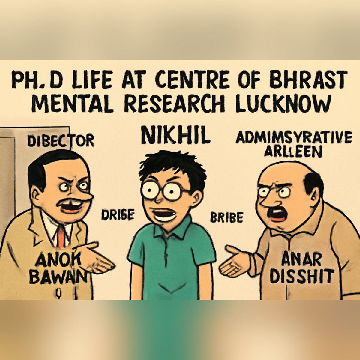 ResearchSchola6's tweet image. Centre of Bhrast Mental Research Lucknow (CBMR) Dibector Anok Bawan, Faculty Dr. Binesh asking bribe for PhD. Supported By Admin Officer Anar Dikshit.
Police Complaint has been Registered under Anti Corruption.

@nikhilgupta1532 @ResearchSchola6 @reachnidhi @myogiadityanath…