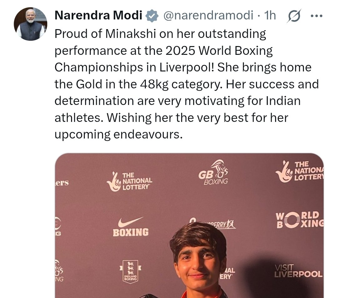 Incognito_qfs's tweet photo. Modi ji has posted about Hockey and boxing but skipped cricket.

Is Modiji sending a message to BCCI?? https://t.co/f5acjhU7GF