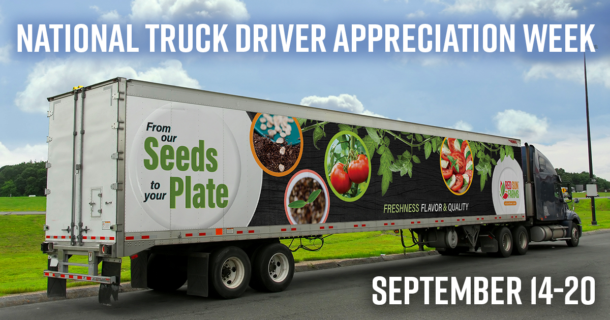 We’re grateful to all the #truckers who do the important work of transporting essential goods around the U.S. and beyond. Thanks to your care and dedication, #RedSunFarms produce
arrives fresh and perfect to grocers and their customers. #EssentialWorkers #FarmToTable