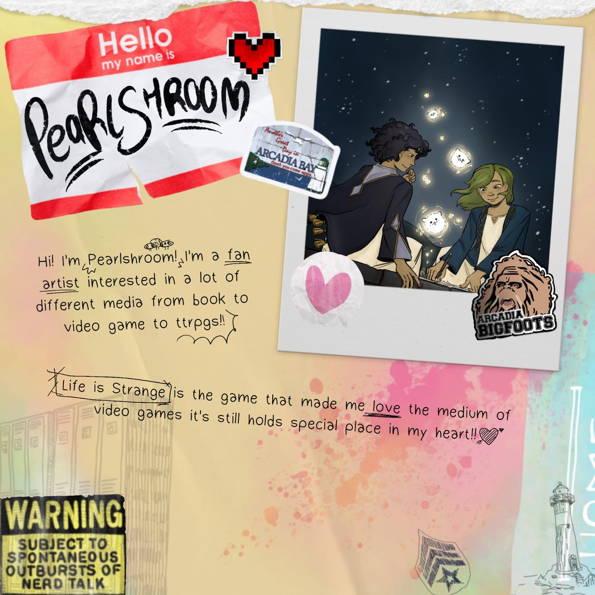 Next artist: the great <a href="/Pearlshroom/">🍄Pearlshroom🍄</a> ✨✨✨

#lifeisstrange #lis #lifeisstrangetarot #fanzine #zine