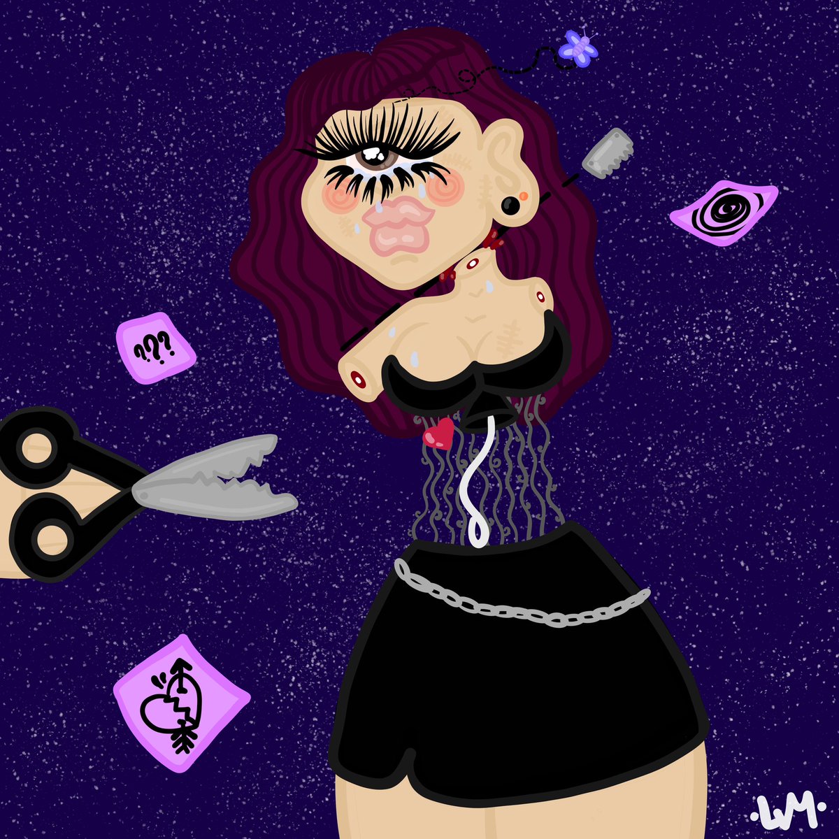 LaVies_World's tweet photo. It costs $0.00 to support a goth cartoon artist 🖤🦇 https://t.co/5BZN9lMa2y