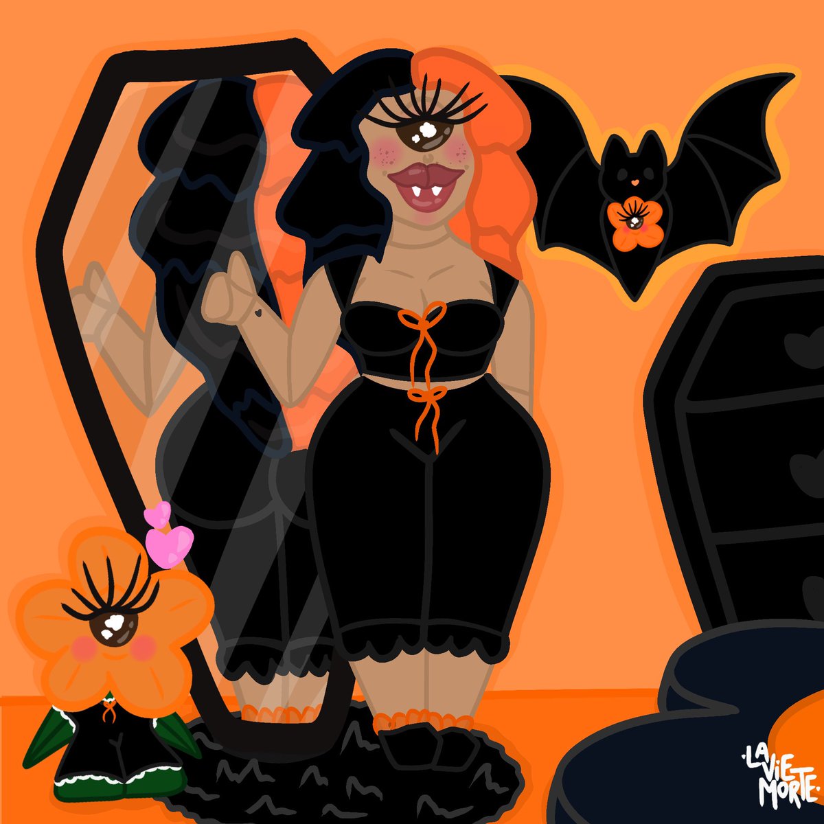 LaVies_World's tweet photo. It costs $0.00 to support a goth cartoon artist 🖤🦇 https://t.co/5BZN9lMa2y