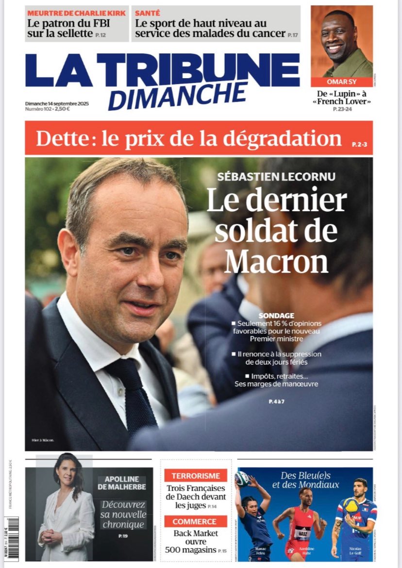#LaTribuneDimanche est désormais devenu LE journal de référence du dimanche ! De l’analyse, de l’information et de la réflexion ! Pas de populisme, pas de desinformation bref un journal rare par les temps qui courent ! Bravo à toute l’équipe rédactionnelle ! MM.