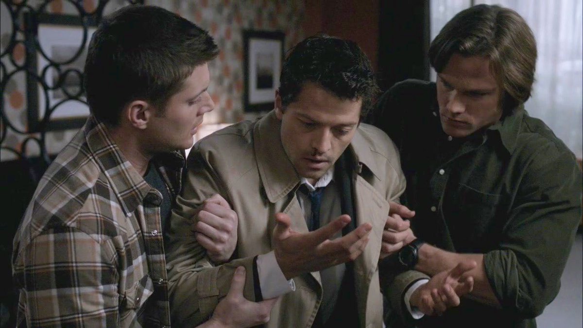colinandjo1's tweet photo. Daily #Destiel 💙💚
Time travel is hard, especially on Cas!
Team Free Will. One ex-blood junkie, one dropout with six bucks to his name, and Mr. Comatose over there.
#TeamFreeWill ❤️ https://t.co/7UKE4ihiLv