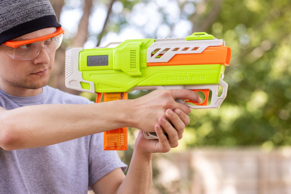 DartZoneBlaster's tweet photo. ๐จ Fallโs about to get tactical.
2 New Blasters are coming to @Target this season:
โก Vector Pro โ Semi-auto flywheel, built-in BCAR accuracy booster, 150 FPS.
๐ Solo Pro Green โ Pocket-size, Quick-Flip Tech, exclusive green colorway.
#DartZone #BlasterLife #NewAtTarget https://t.co/RHQwDFUX06