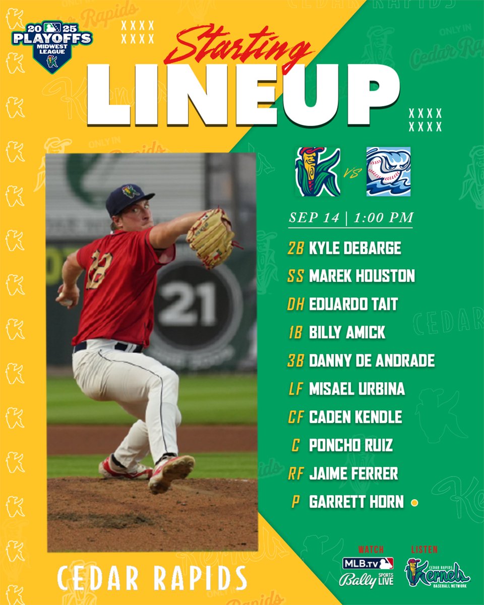 CRKernels's tweet image. The best of the West takes on the beast in the East.
🎧Listen Live: tinyurl.com/2ykmw3uz #CRKernels