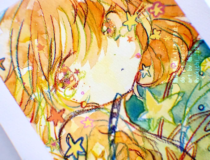 これをこうしてこうしてこうっ! #透明水彩 #コピックアクレア #色鉛筆