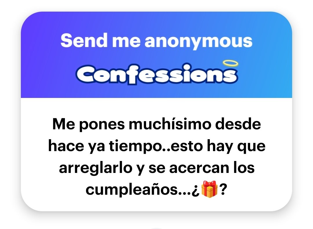 SweetButer's tweet image. Lo tendremos que arreglar, si señor!
Mi cumpleaños es el 30 de este mes... ¿Que me vas a regalar?