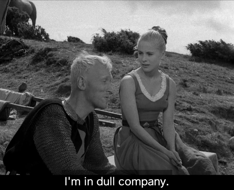 VickyGhodke's tweet image. Faith is a heavy burden.

It&apos;s like loving someone out in the darkness.

Who never comes, no matter how loud you call.

#theseventhseal #classicmovie