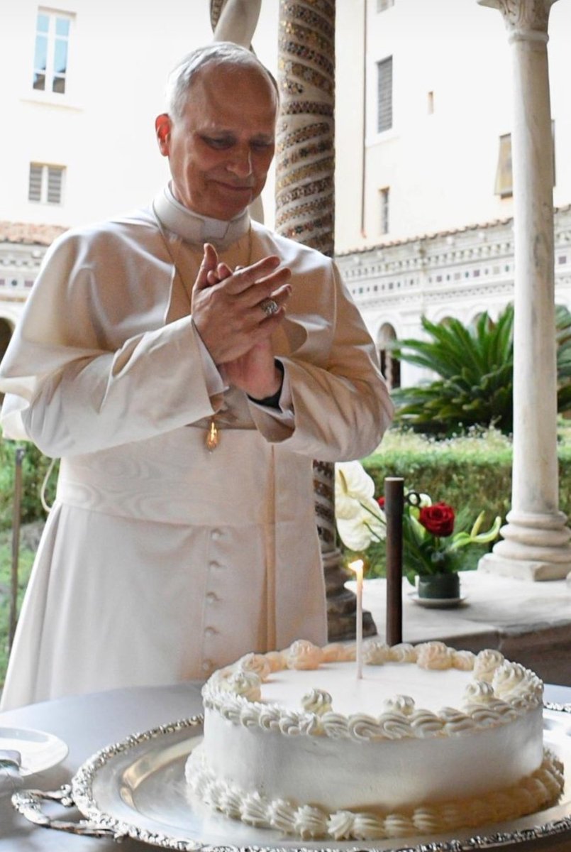 Pope Leo XIV celebrating his 70th birthday today