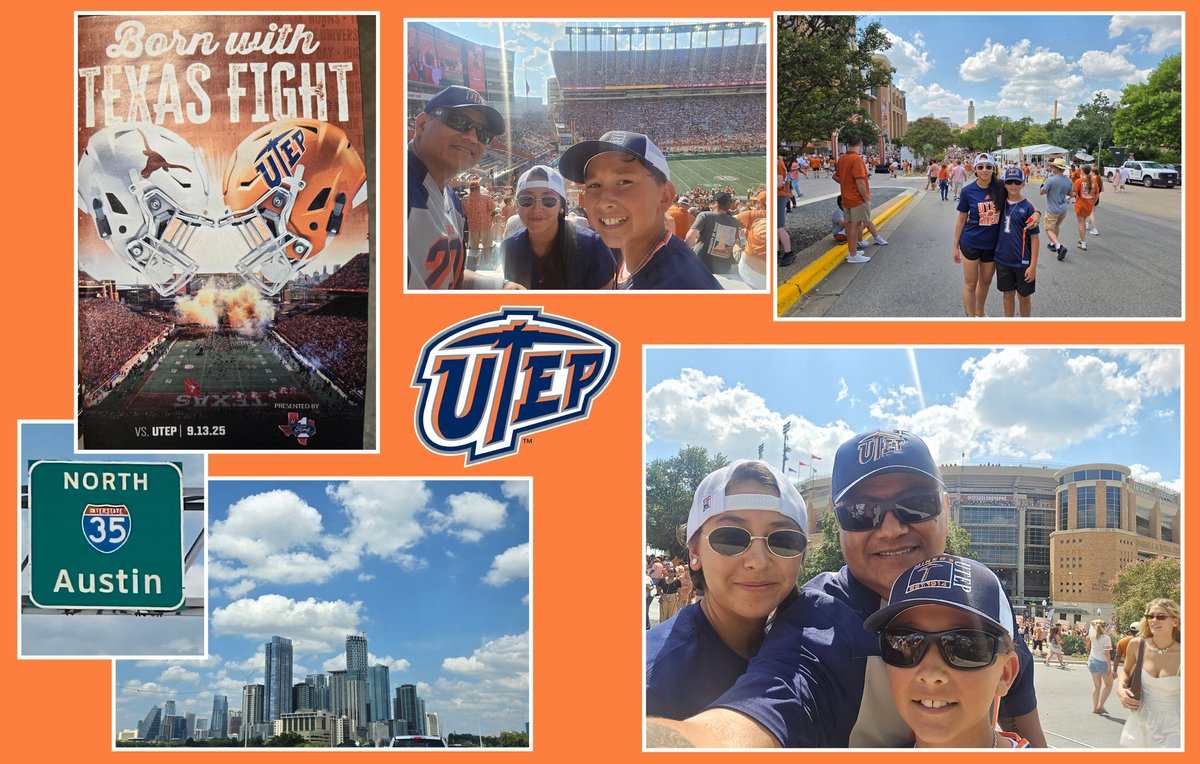 I am so proud of General Walden (<a href="/CoachSWUTEP/">Scotty Walden</a> ) and my <a href="/UTEPFB/">UTEP Football</a> Miners for putting up a great fight against the Texas Longhorns yesterday.  My babies and I had plenty to cheer about, and our first game at Texas was a great experience.  The <a href="/TexasFootball/">Texas Football</a> fans were great too. ⛏️