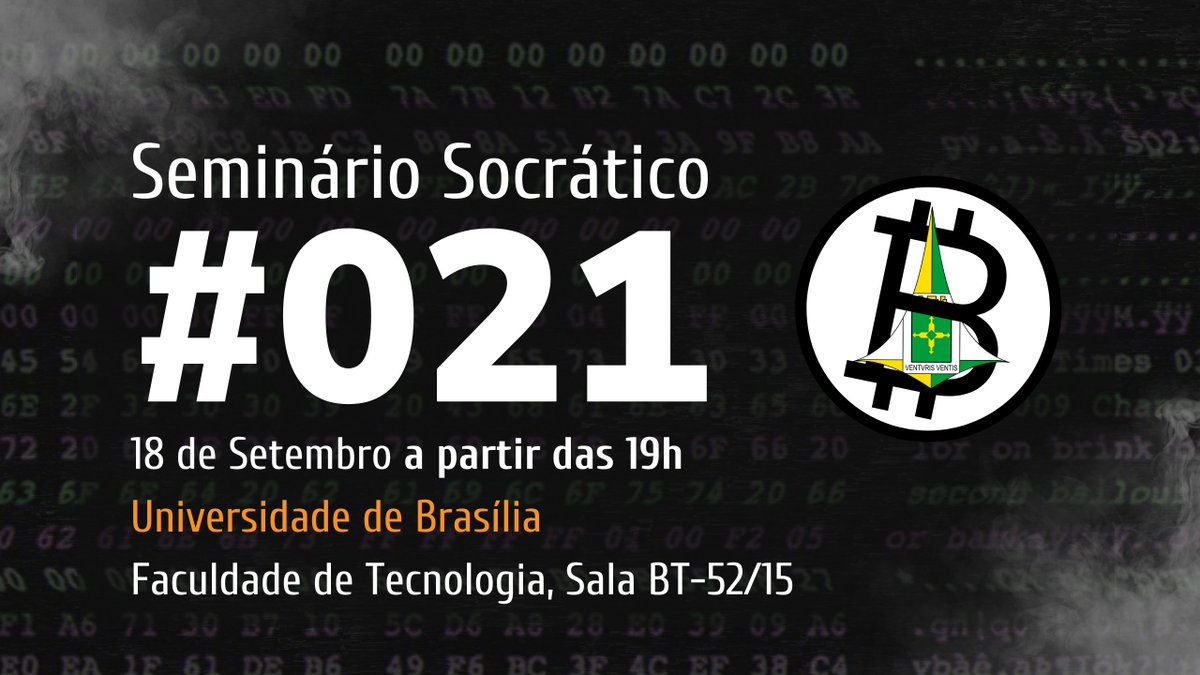 BitdevsBSB's tweet image. Nesta quinta tem mais um Bitdevs, onde conversamos sobre os aspectos técnicos do Bitcoin. Não se esqueçam de fazer seu cadastro gratuito e convidar seus amigos interessados. Haverá pizza!
🗓 18/09
📍 UnB - Faculdade de Tecnologia, Sala BT-43/15
🕒 19h
🔗 meetup.com/brasilia-bitco…