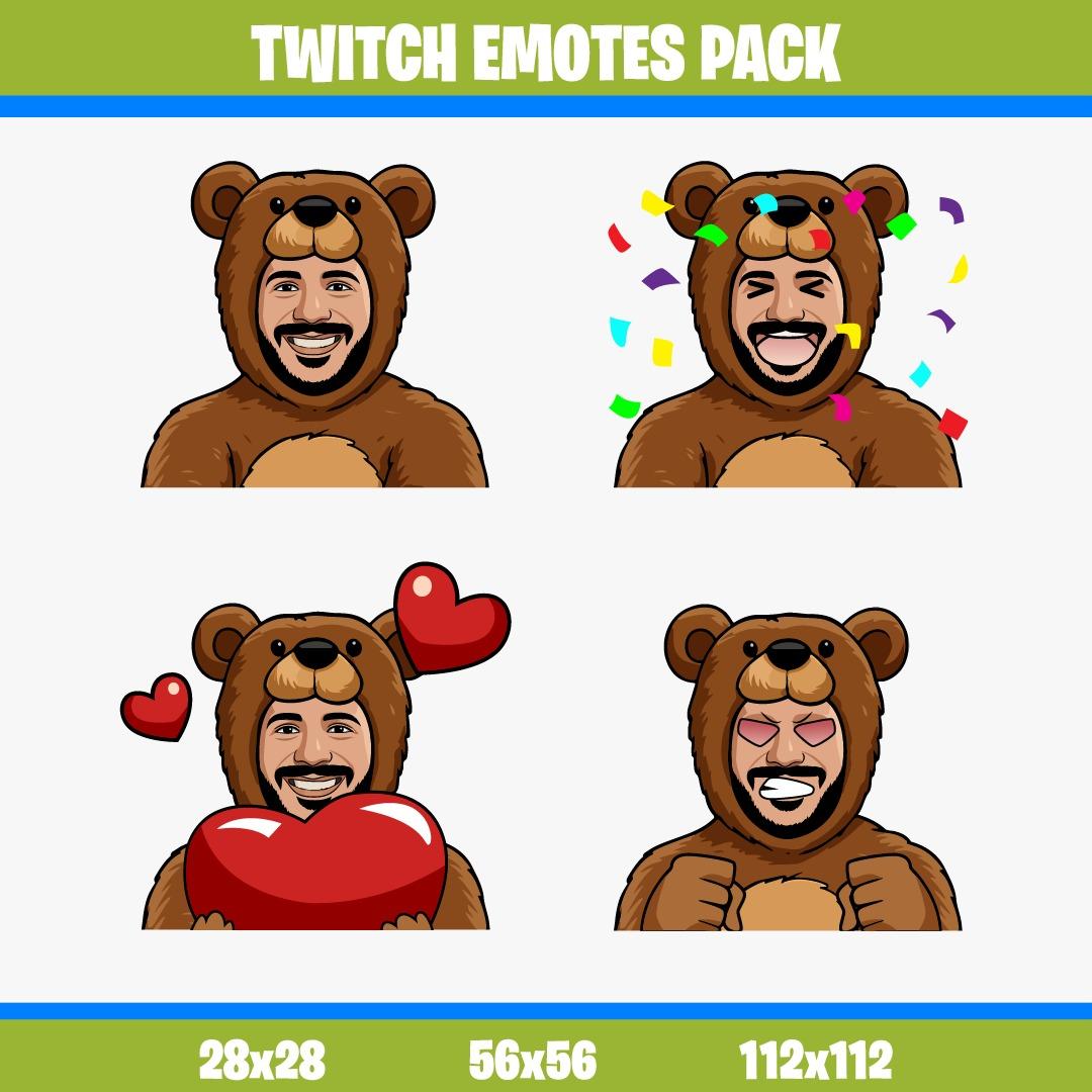 just18679's tweet image. Just finished creating this adorable Emotes Pack for my client! @tinky
 From happy vibes and celebration confetti to big bear hugs full of love 🐻 each emote is designed to spread positivity and fun in chat.
DM me for your own custom emotes pack🧸
#twitchemotes @MADAlphaDesigns
