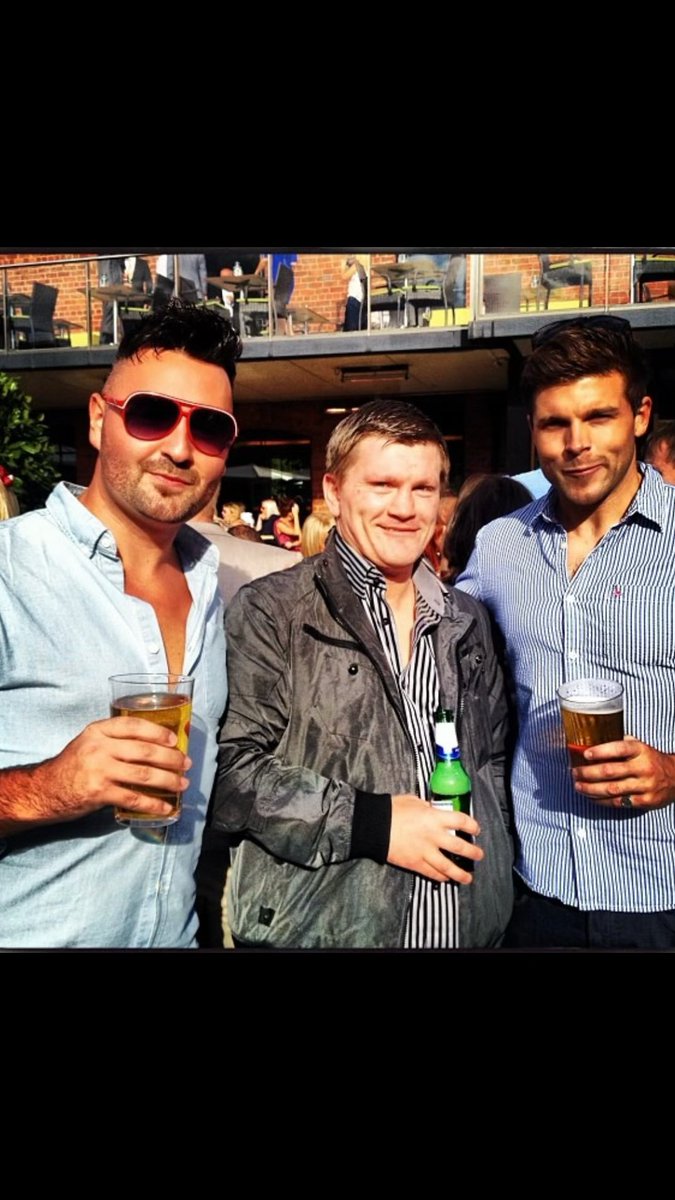 RIP Ricky The Hitman Hatton. This is really sad news. A Great Briton, a British sporting legend and, it seemed, a guy who loved a good craic. Here I am in Manchester in 2013 teaching him how to drink. #rickyhatton #Hitman #Boxing #Manchester #Champ