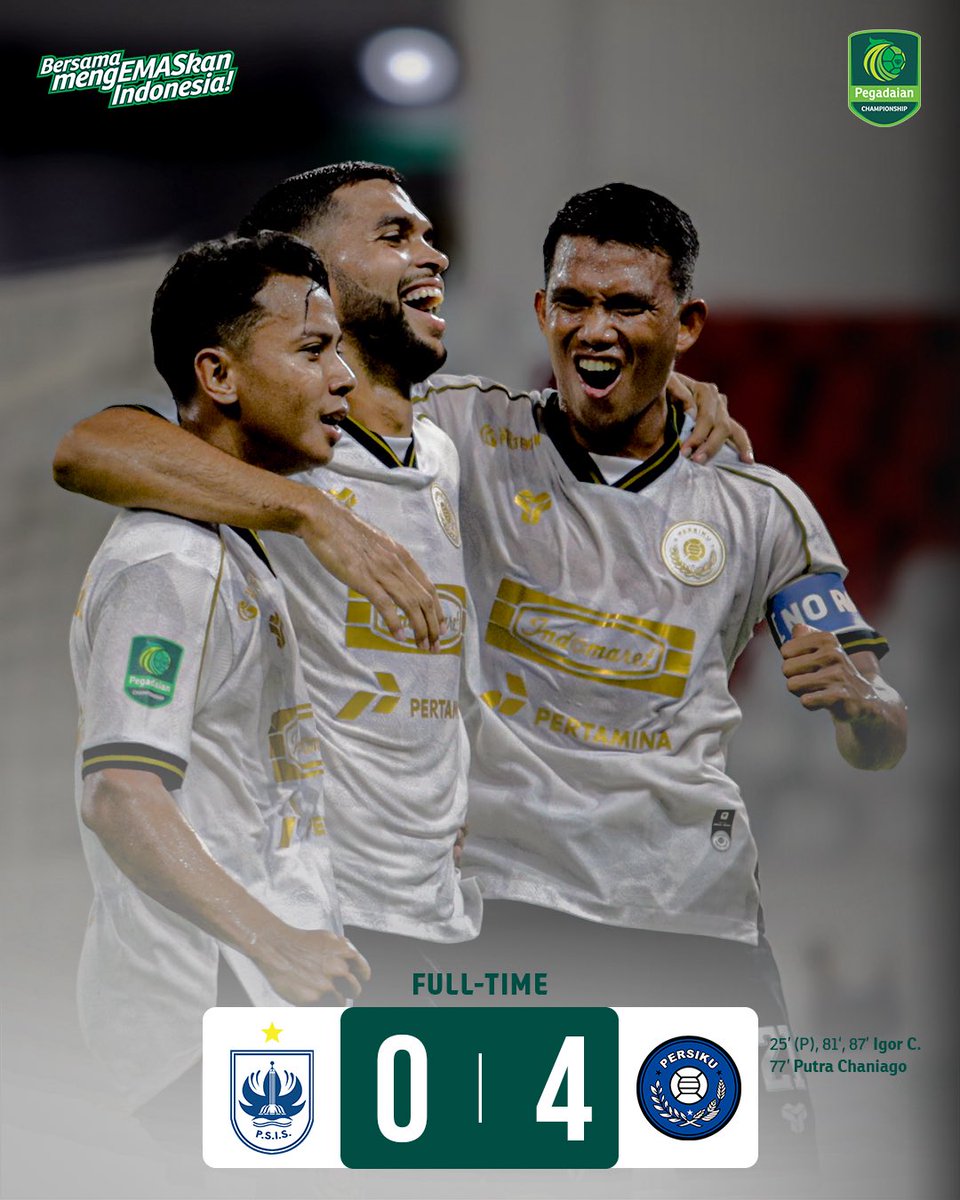 Liga2Match's tweet photo. Lewat 4 shots on target, Macan Muria 4 kali menjebol gawang Laskar Mahesa Jenar.

#Gameweek1 #PegadaianChampionship https://t.co/DiyySW5iTQ
