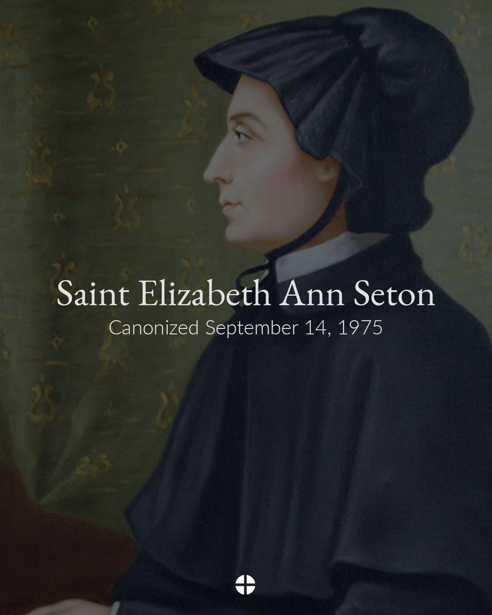 Today marks the 50th anniversary of the canonization of Saint Elizabeth Ann Seton, the first American-born saint. Her life as a wife, mother, convert, and foundress of the Sisters of Charity continues to inspire the Church in the United States through her example of faith,