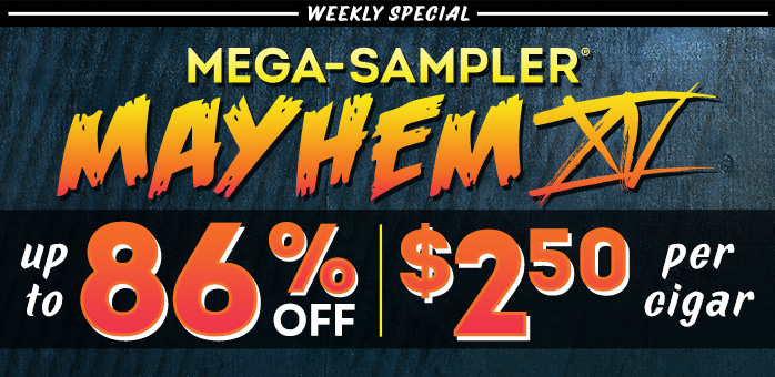 Mega-Sampler Mayhem XV is back and bigger than ever! 🔥 20+ samplers starting at $2.50 per cigar, with savings up to 86% off. Drew Estate, Gurkha, Romeo y Julieta and more. You've got 7 days to stock up—these deals are wild, and they won’t last!
bit.ly/3LeaSaU