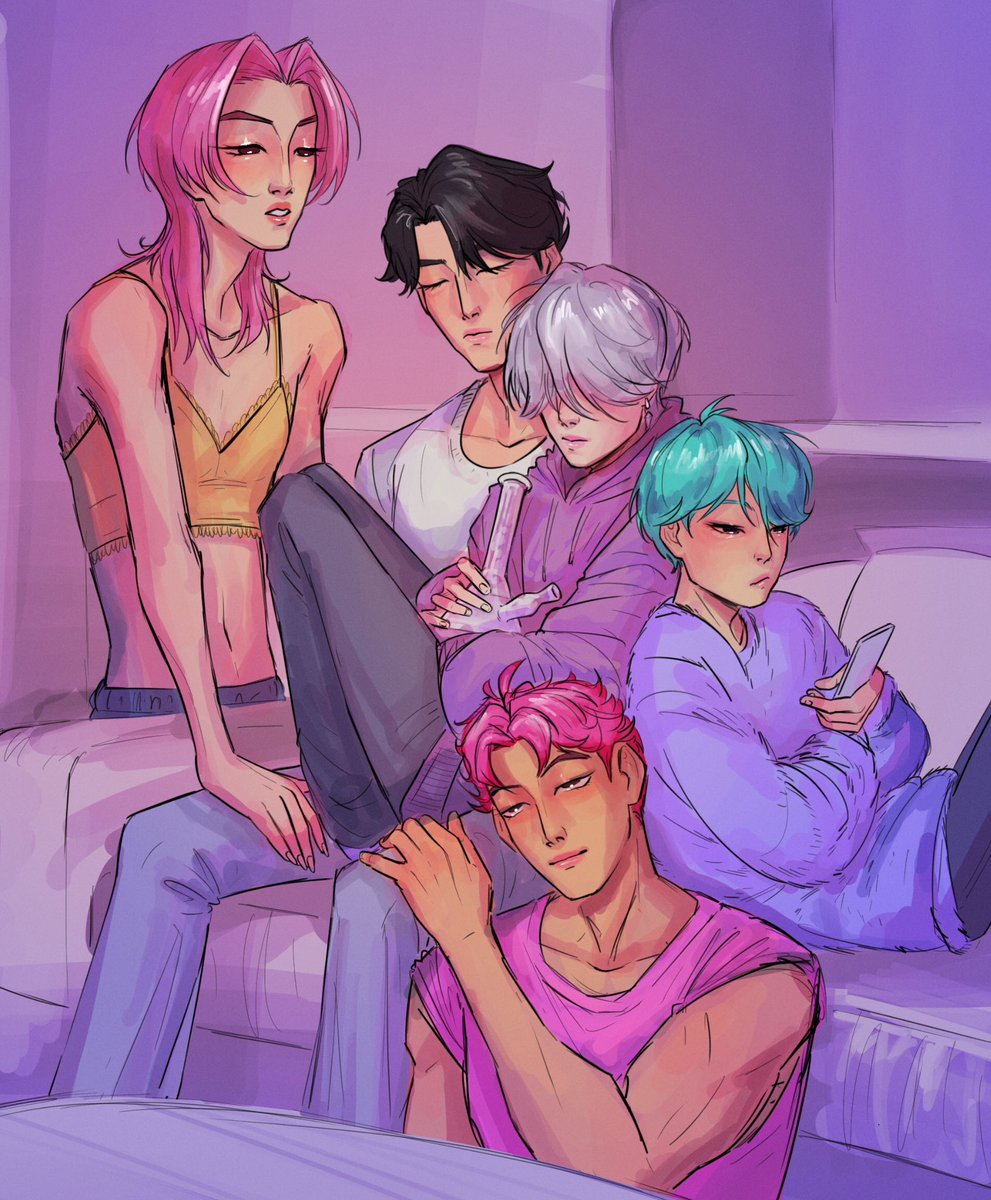 Hey let’s all get high and cuddle with Jinu #jinusaja #romancesaja #mysterysaja #abbysaja #babysaja #sajaboys #kpdh