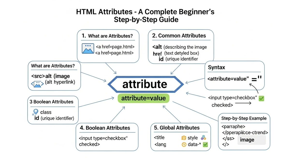 Smartbytelab's tweet image. Learn HTML Attributes in simple steps with examples. This beginner-friendly HTML tutorial explains id, class, href, src, alt, style, and more with real-life use cases.
smartbytelab.com/html-attribute…
#html #htmlcssjs #htmlforbeginners #htmlcssjavascript #html5css3 #HTMLCSS