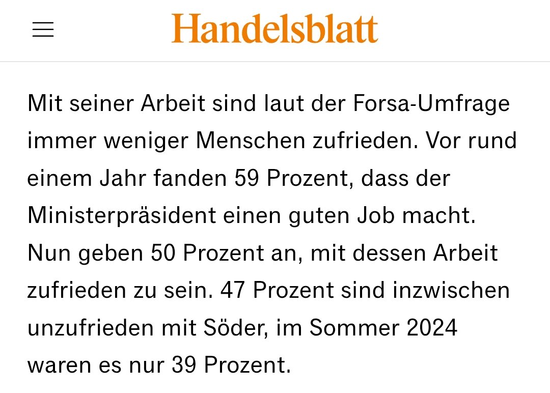 Immer mehr merken: Söder liefert – außer Politik für die Reichsten – nur opportunistisches Geschwätz und Kulturkampf-Gedöns.
