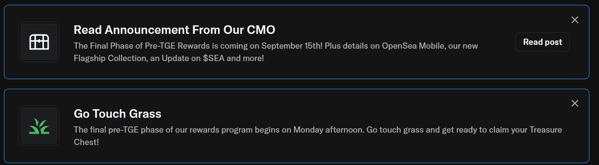 Waiting for a new company from <a href="/Opensea/">OpenSea</a> . Tomorrow!#openseatouchgrass #touchgrass