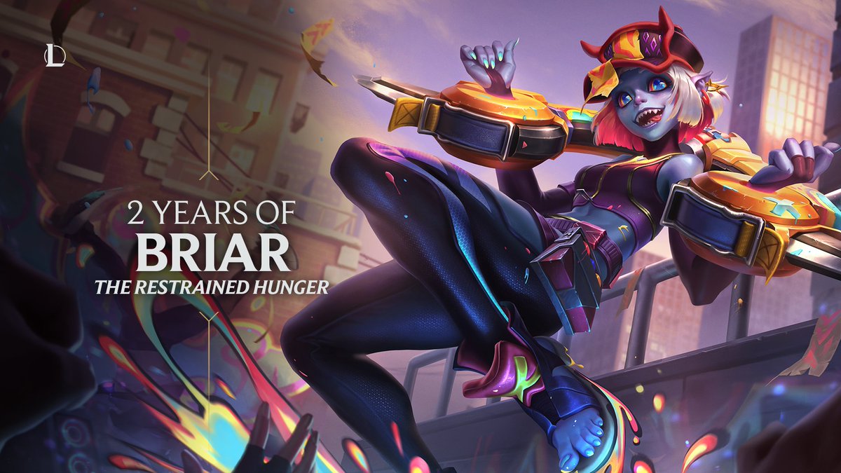 Today marks 2 years of unleashing chaos on the Rift with Briar 🩸