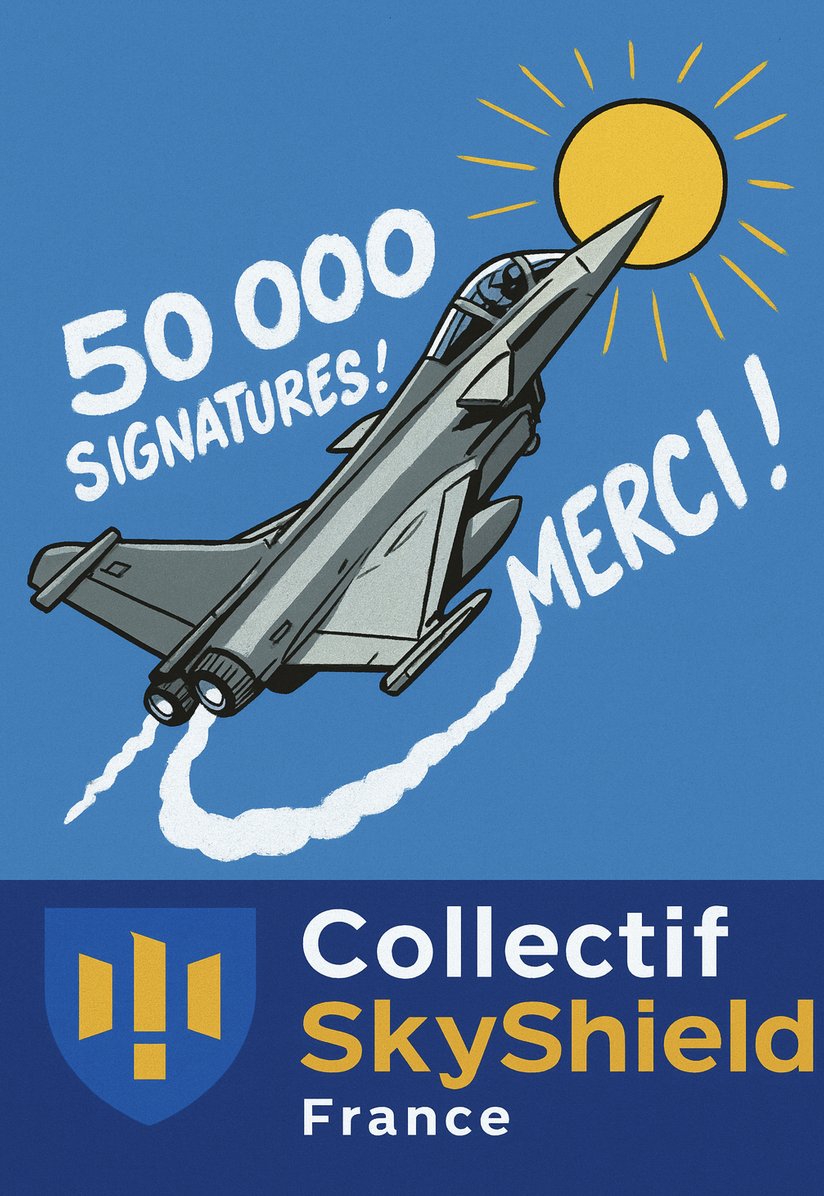 😍 Vous êtes 50 000 à nous soutenir ! Merci ! Pour sauver des vies, et protéger l'Europe, interceptons les drones russes au dessus de l'Ukraine aujourd'hui - plutôt qu'au dessus de chez nous demain !