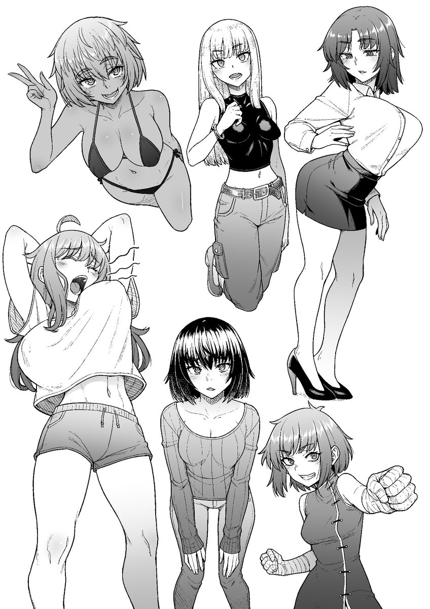 グレスケ落書き