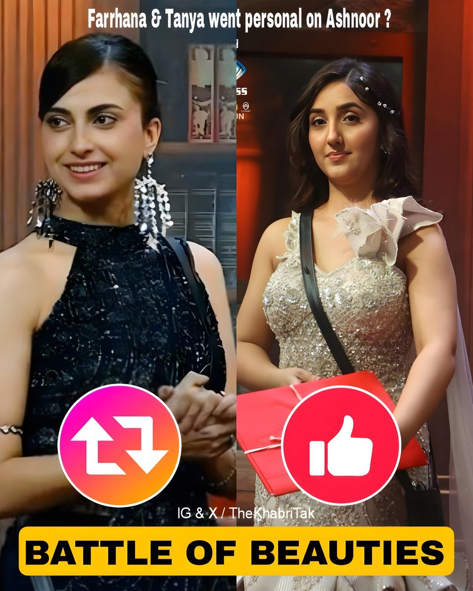 TheKhabriTak's tweet image. WKV : The battle of Queens for the throne 🔥

Whom do you support ?

~ Retweet : #FarrhanaBhatt 
~ Like : #AshnoorKaur 

Comment - Your Opinion 
#BiggBoss #BiggBoss19 

Join - @TheKhabriTak for more