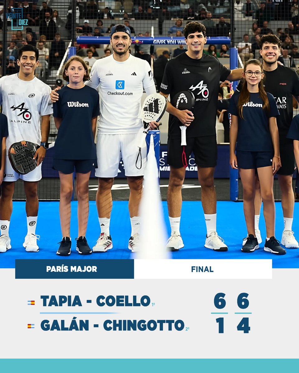 TAPIA COELLO CAMPEONES PARÍS MAJOR 🏆🇫🇷
