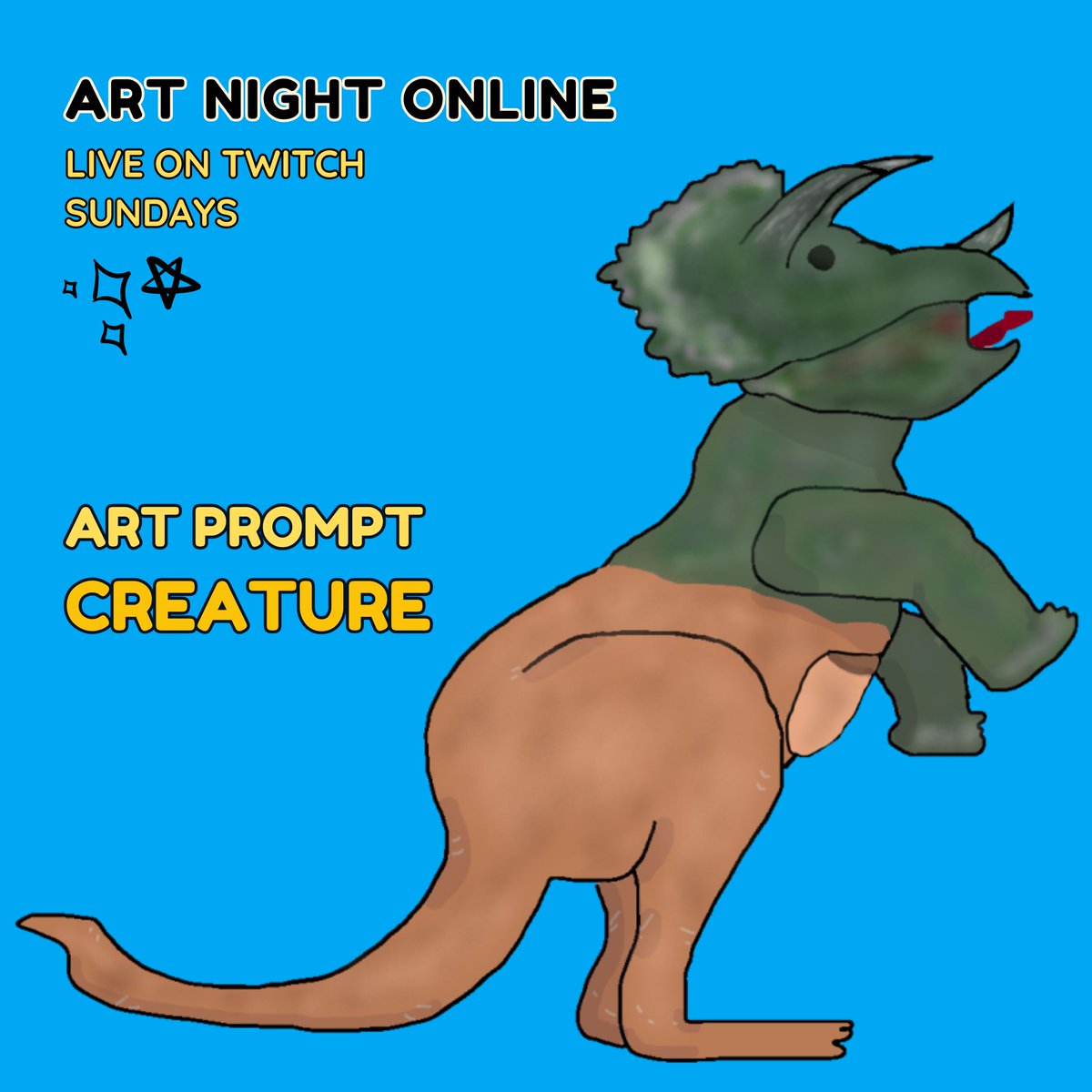 It's Sunday so we play #tunes and make #art! Join us on #Twitch NOW! Today your prompt is #Creature! Art by the amazing ChrisKardler!

twitch.tv/danielleallard
.
#SundayVibes #twitchstreamer #twitchmusic #chill #togetherapart #stream #create #artnightonline