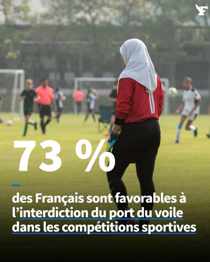 PsyGuy007's tweet photo. 🚨 🇫🇷 Êtes-vous favorables à l’INTERDICTION du port du voile dans les compétitions sportives ? 

A. OUI
B. NON https://t.co/9AVPpuigvT