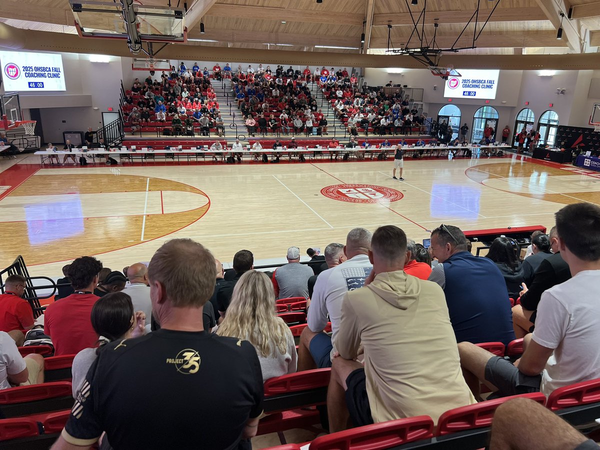 Great lineup of speakers here at the <a href="/ohioBKcoaches/">OHSBCA</a> clinic! 

#OHSBCAClinic2k25