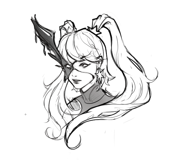 ksemaya_'s tweet photo. quick luna snow portrait 
gonna do more sketches/studies in between bigger illustrations, will be my training arc for inktober 
ᕙ(  •̀ ᗜ •́  )ᕗ https://t.co/dZZrO4LVuK