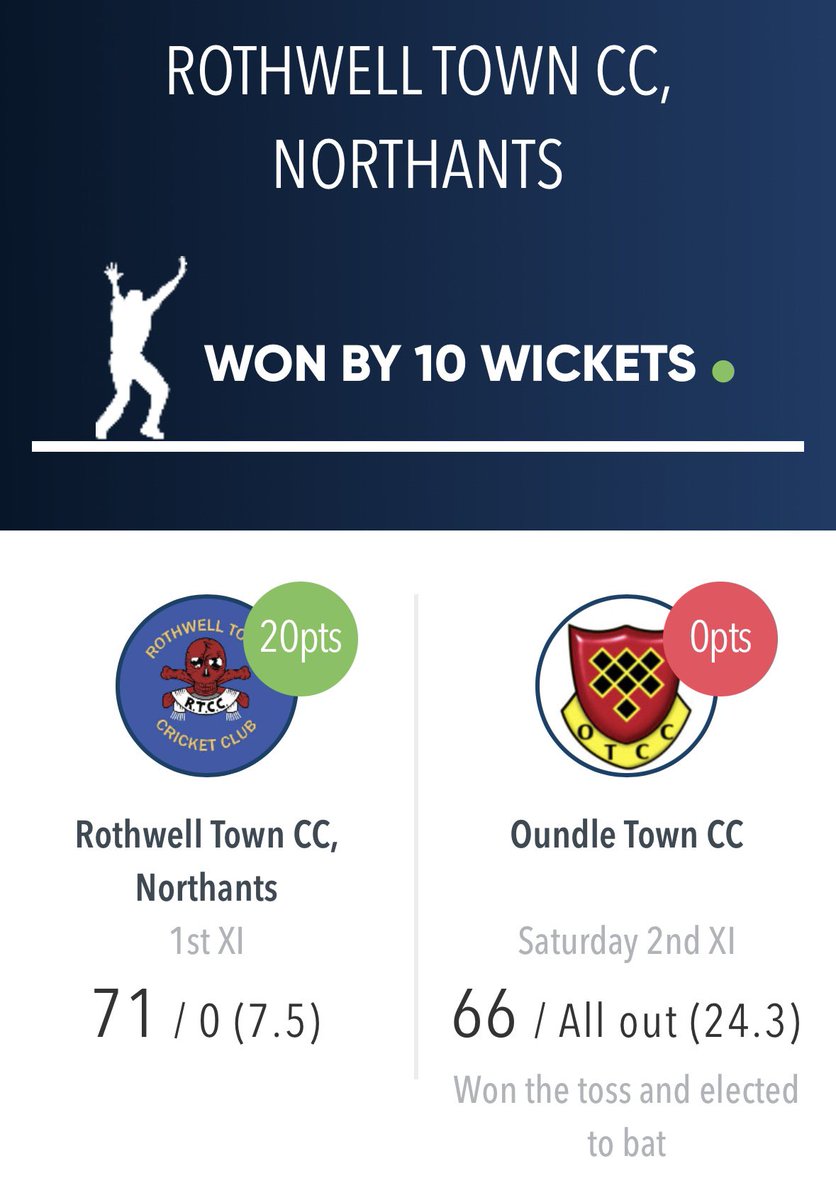 Rothwell Town Cricket Club (Northants) tweet media