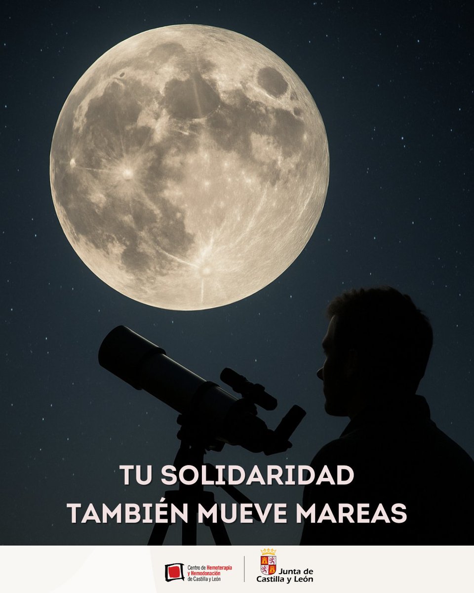 🌕 Hoy, en el #DíaDeLaObservaciónDeLaLuna, recordamos que incluso en la oscuridad siempre hay una luz que guía.

En Castilla y León, esa luz también sois vosotros: los donantes.

🔭 Tu donación cambia el rumbo de muchas historias.
¿Ya has planificado la próxima?