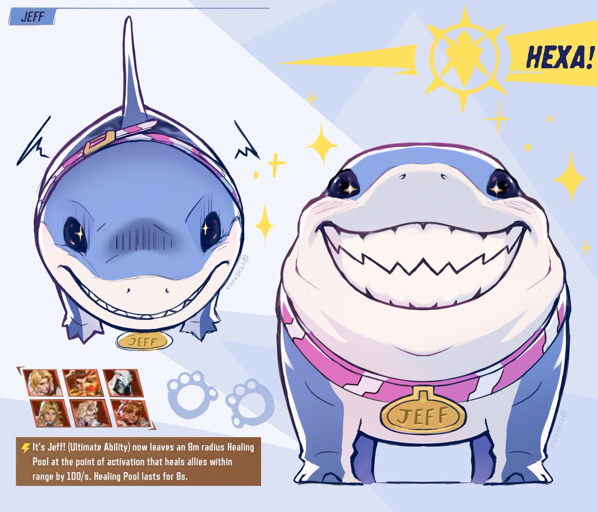 anixehTT's tweet photo. Jeff Buffs #MarvelRivals #jeffthelandshark https://t.co/P9a5un4qdI