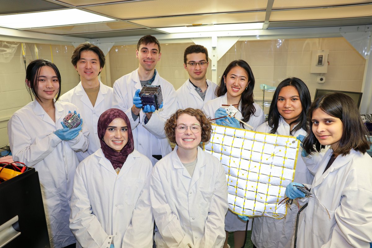CSInst's tweet image. Just over five hours until Cornell's Alpha CubeSat (led by CSI fellows and students) launches on its way to the International Space Station! Learn more about the satellite, its lightsail, and its holograms at alphacubesat.cornell.edu, and tune into the livestream there!