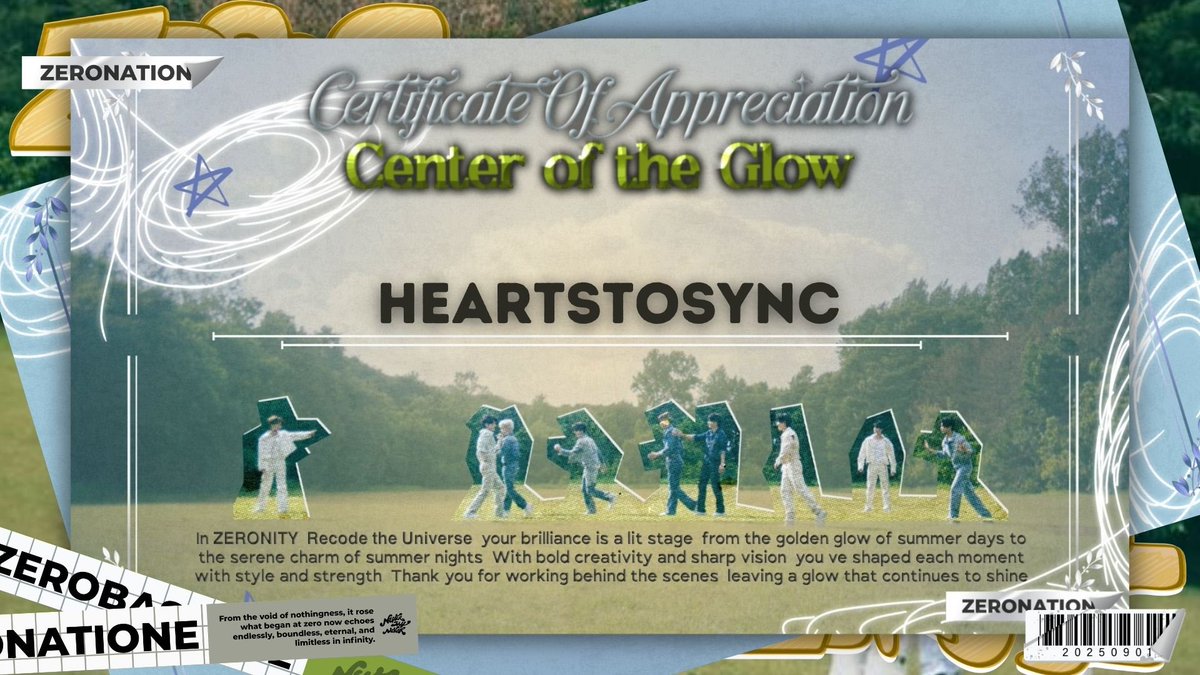 { 💭.. } We from H͟e͟a͟r͟t͟s͟T͟o͟S͟y͟n͟c͟! are grateful to be part of the ‘ZEROBASEONE comeback project’ as an official media partner ☆ ⓘ ..  It’s an honor and a joy for us! We’ve received the certificate and truly appreciate this collaboration. <3