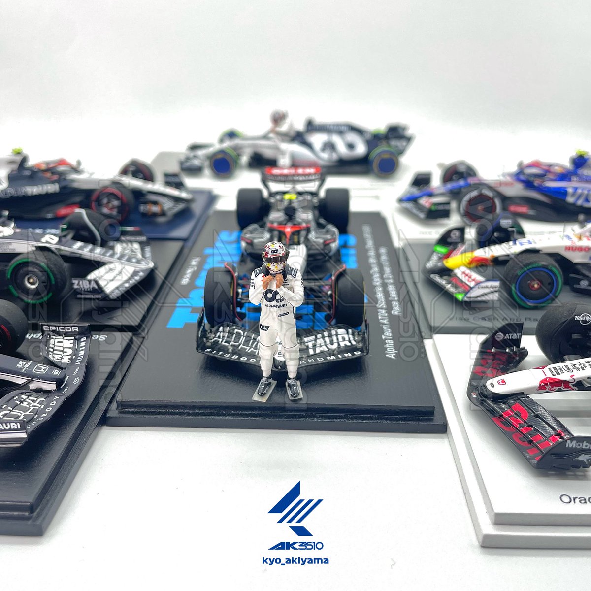 kyo_akiyama's tweet photo. #角田裕毅 歴代乗車マシン
Scuderia #AlphaTauri
#AT01 (STR13, Imola Test)
#AT02
#AT03
#AT04
VISA CashApp RB ( #RacingBulls ) F1 Team
#VCARB01
#VCARB02
ORACLE #RedBullRacing
#RB21 (JPN Spec.)

#f1jp #spark #sparkmodel #ak3510garage #YukiTsunoda #YT22 https://t.co/7iRQVHC3Yi