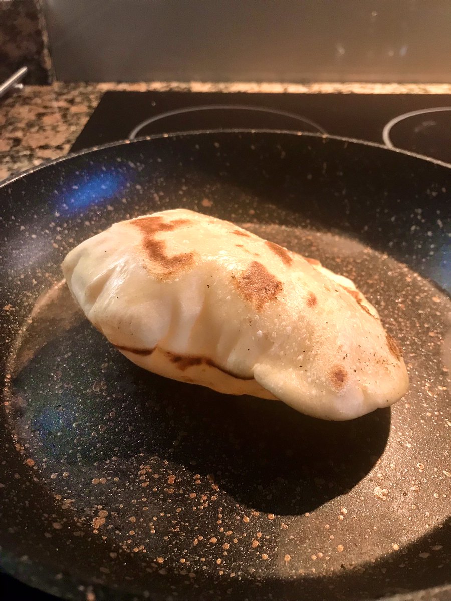 A wet &amp; windy Sunday afternoon. Perfect for having a go at making your own naan breads. 

#homemade #baking